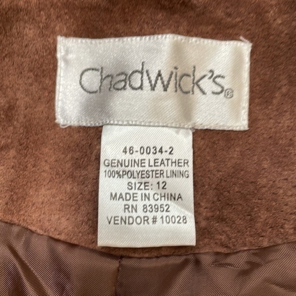 Chadwick's | Brown Embroidered Suede Jacket - Picture 6 of 6